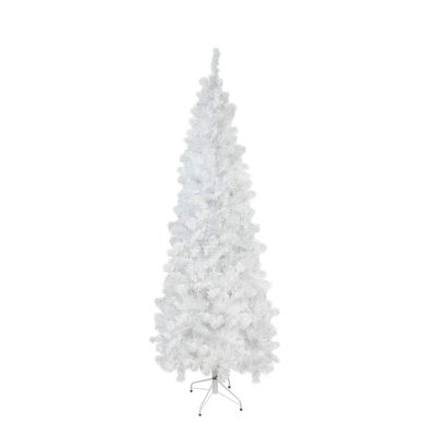7.5' Pencil White Winston Pine Artificial Christmas Tree - Unlit