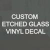 Etched Glass Custom Vinyl Decal Personalized Frosted Glass Decal VWAQ-CS2 (1 1/2" Letter Height) view 2