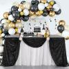 B-COOL Black Sequin Tablecloth Halloween Shimmer Tablecloth 50x80-inch Rectangular Table Overlays for Wedding Birthday Party Prom Table Decorations view 1