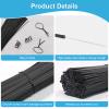 SumDirect 1000Pcs 5inches Plastic Twist Bag Gift Bag Cable Ties for Party Cello Candy Bags Cake Pops (5inches) view 3
