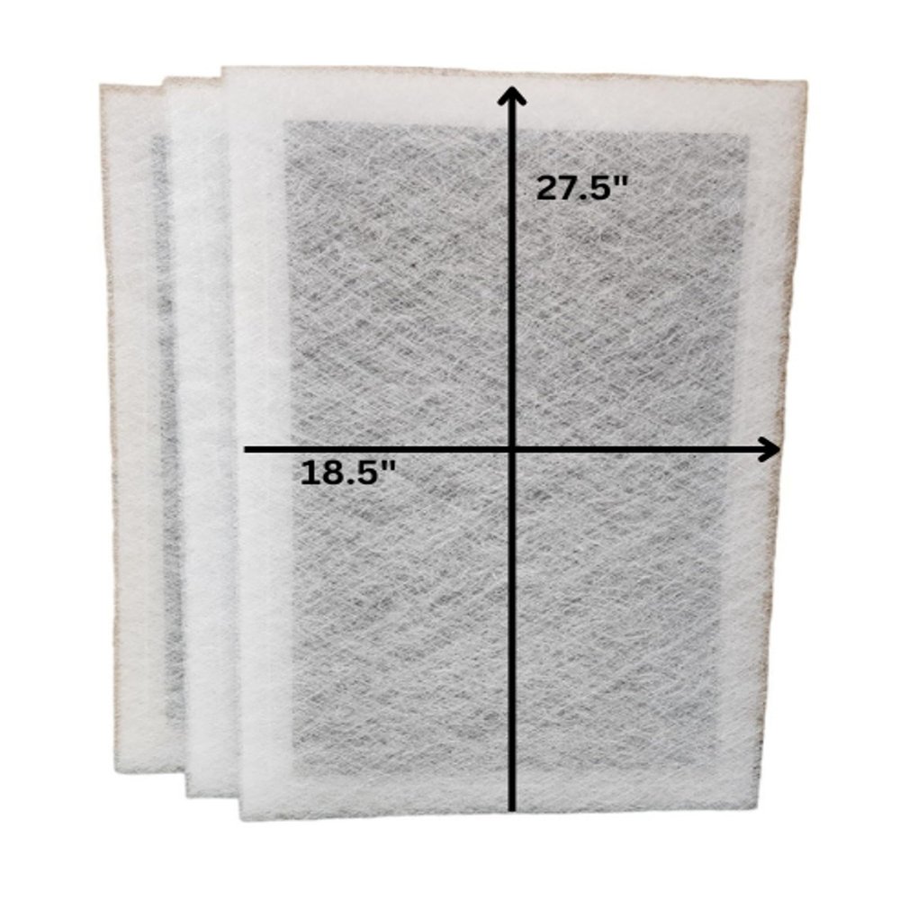 Dynamic Air Cleaner Replacement Compatible Filter 20x30 (3 Pack) White Made in USA - Actual filter size is 18.5x27.5