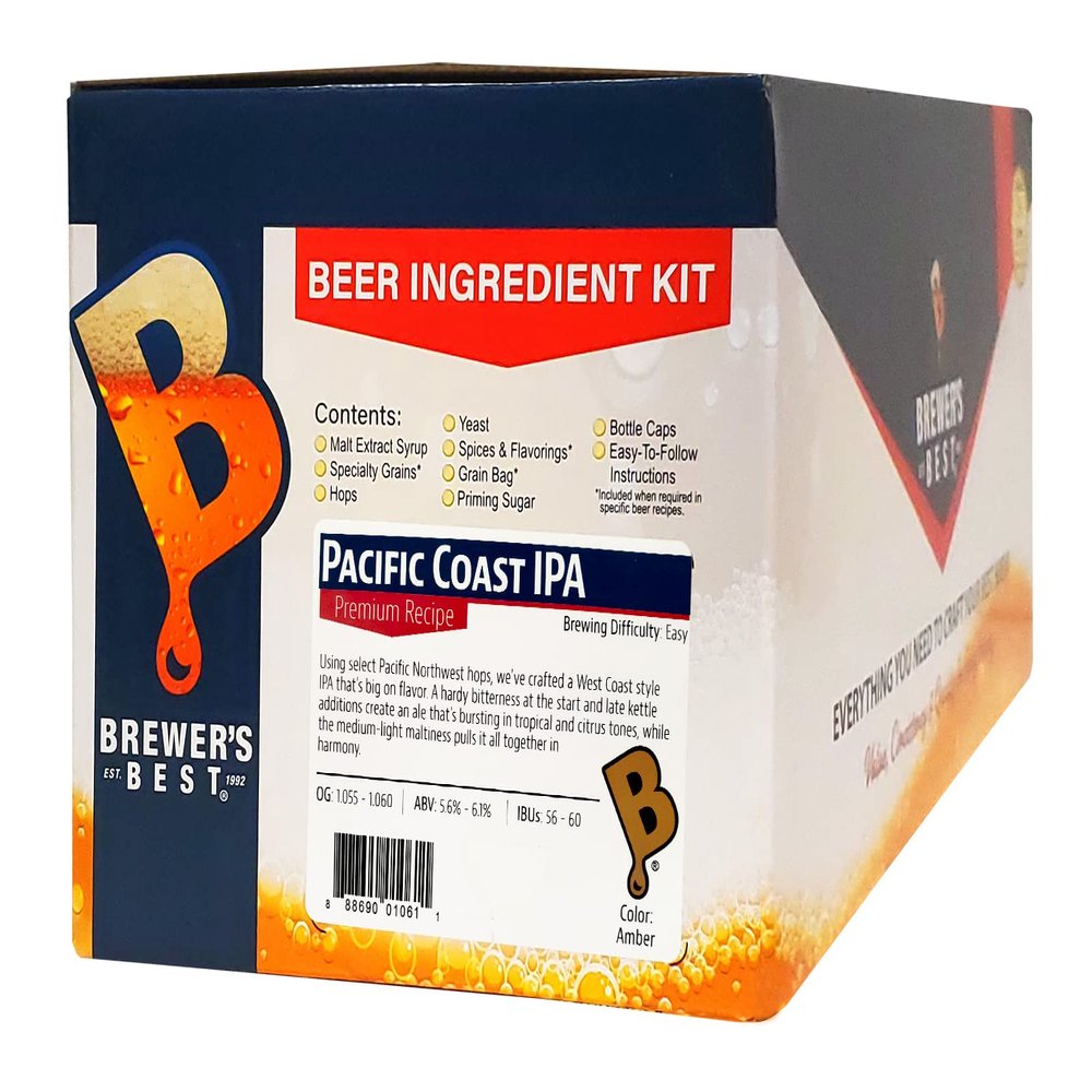 Brewer's Best Pacific Coast IPA Beer Ingredient Kit (5 Gallon Kit)