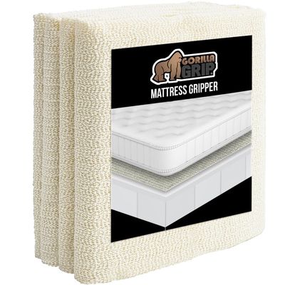 GORILLA GRIP Non Slip Mattress Gripper, Prevents Mattresses from Sliding and Holds Bed in Place, Pad Grips Beds, Sofa, Couch, Chair Cushions and Helps Keep Topper from Slipping, Easy Trim Pads Twin XL