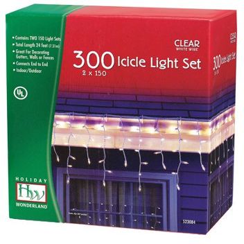 Noma #14084W-88 HW2PK 150CT Icicle Set