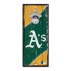 WinCraft MLB Oakland Athletics Bottle Opener5x11 Wood Sign Bottle Opener, Team Colors, 5"x11" view 1