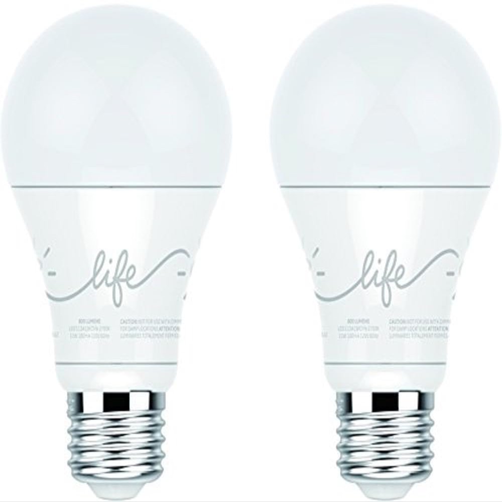 C by GE A19 C-Life Smart LED Light Bulb by GE Lighting, 2-Pack, Works with Alexa