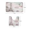Amagical Paris Eiffel Tower Mat Set Toilet Mat Set Non Slip Bathroom Carpet Rug (4) view 3