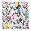 Ambesonne 90s Shower Curtain, Geometric Pattern in Retro Style Round Half Moon Triangle Shapes Art, Cloth Fabric Bathroom Decor Set with Hooks, 69" W x 70" L, Navy Yellow Pink view 2