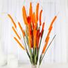 Factory Direct Craft Group of 12 Colorful Orange Artificial Cattails for Arranging, Crafting and Embellishing view 1
