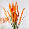 Factory Direct Craft Group of 12 Colorful Orange Artificial Cattails for Arranging, Crafting and Embellishing view 4