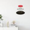 All Quality Oval Please Remove Your Shoes Thank You Sign - Durable Material | Easy Installation | Help Keep Floors Clean - Blue/Gold - Small (1 Pack) view 2