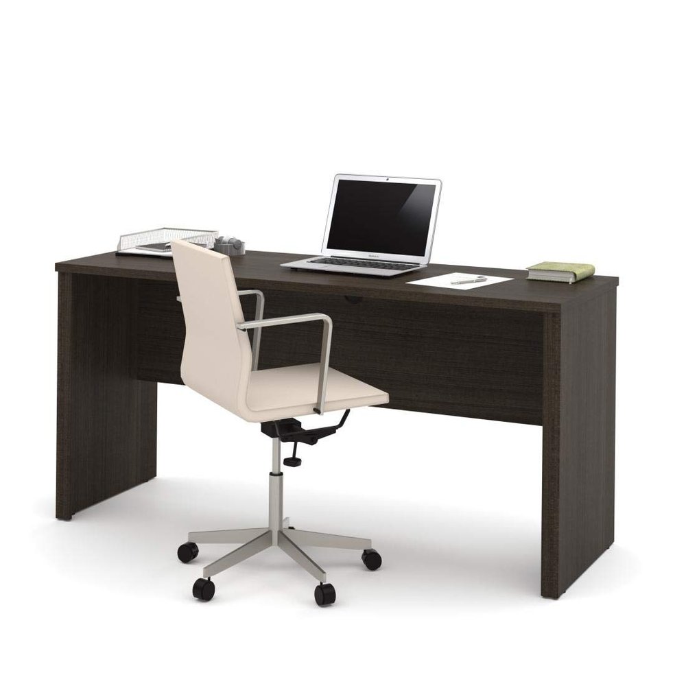 Bestar Embassy Narrow Desk Shell, 66W, Dark Chocolate