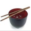 Chopsticks Palm Wood Unique Wood Gain Handmade Noodles Rice Kitchen Food Chopstick Engraved Round Shape view 3