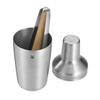 WMF Cromargan 5pc Stainless Steel/Beech Wood Matrjoshka bar Gift Set (Jigger, Tongs, Sieve, Pestle, Measure), Dishwasher Safe view 4