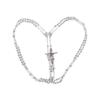 Venerare Catholic Crystal Wedding Rosary (Silver-Tone) view 2
