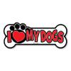 Magnet America I Love My Dogs Magnet is 2.41" x 5.9" Made for Vehicles and Refrigerators view 1