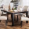 Furniture of America Landon Contemporary Wood Dining Table in Black view 2
