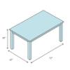 Furniture of America Landon Contemporary Wood Dining Table in Black view 3