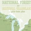 US National Forests & Grasslands Map 18x24 Poster (Army & White) view 3