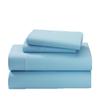 100% Egyptian Cotton 800 Thread Count Solid 4 Piece California King Size Sheet Set Light Blue Color view 2