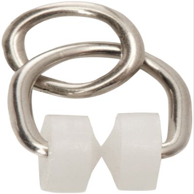 Merriway BH04839 Curtain Track Runner (Pack of 50), White, Set of 50 Pieces