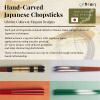 Hyozaemon Wakasa-Nuri Hoshino-Shizuku Chopsticks, Made in Japan, K-610 view 2