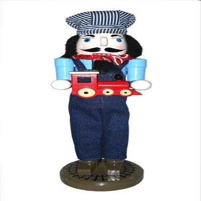 Santa's Workshop 70880 Train Conductor Nutcracker, 14"