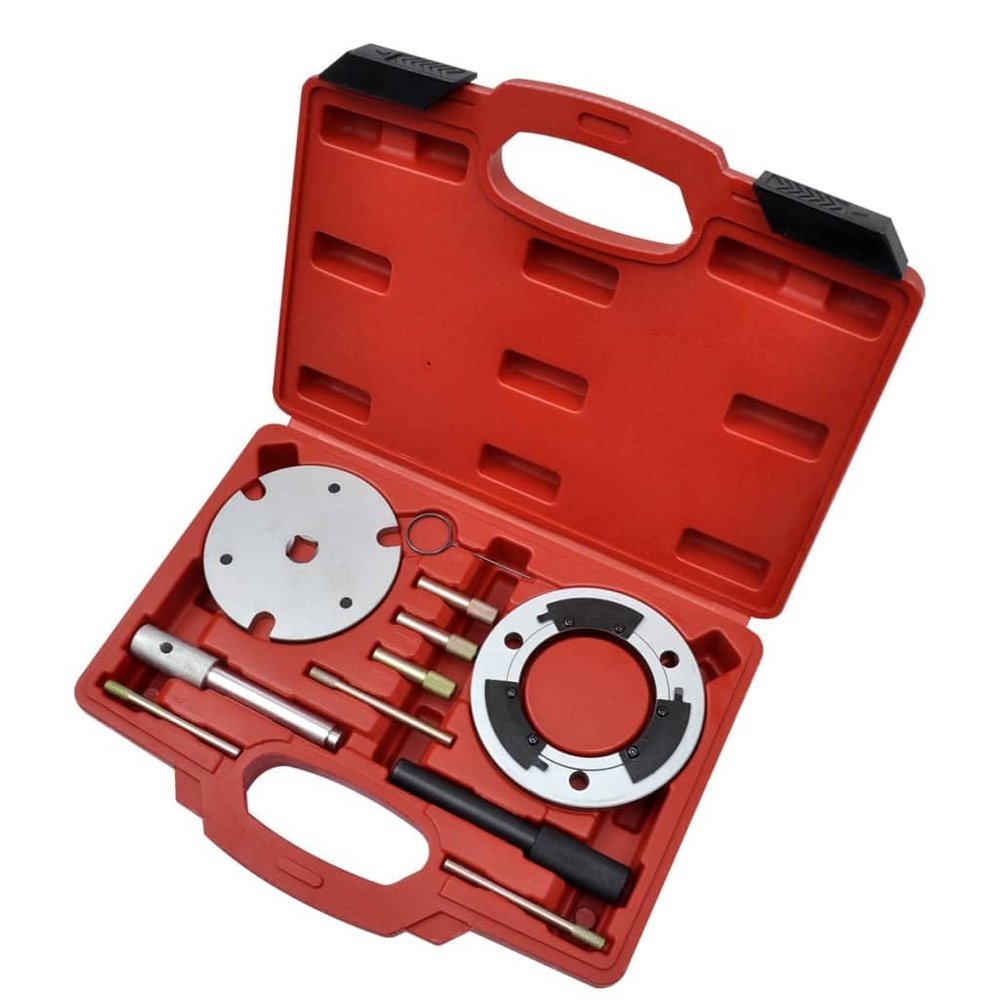vidaXL Durable Duratorq Chain Engine Setting Locking & Injection Pump Tool Kit - for 2.0/2.2 and 2.4 Chain Driven Diesel Engines - Comprehensive Professional and DIY Mechanic Toolkit