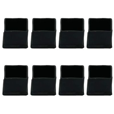 uxcell Rubber Square Designed Furniture Foot Leg Cover Caps 20mmx20mm 8pcs