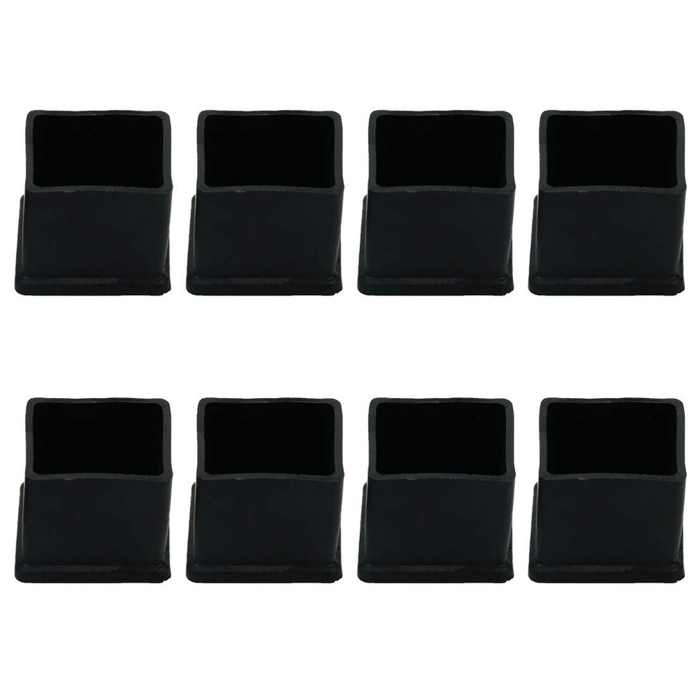 uxcell Rubber Square Designed Furniture Foot Leg Cover Caps 20mmx20mm 8pcs