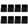 uxcell Rubber Square Designed Furniture Foot Leg Cover Caps 20mmx20mm 8pcs view 1