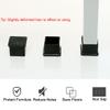 uxcell Rubber Square Designed Furniture Foot Leg Cover Caps 20mmx20mm 8pcs view 4