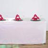17 feet x 29-Inch White Sequin Banquet Table Skirt Linens Wedding Party Events Decorations Kitchen Dining Catering view 1