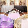 21 feet x 29-Inch White Sequin Banquet Table Skirt Linens Wedding Party Events Decorations Kitchen Dining Catering view 3