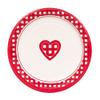Checkered Heart Valentine's Day Dessert Plates, 10ct view 1