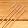 BambooMN 9.8" Premium Bamboo Arrow Shrimp Meat Fruit Kebab Skewer - Carbonized Brown - 300 Pieces view 4
