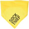 About Face Designs Sock Thief Pet Bandana, Yellow view 1