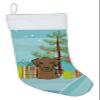 Caroline's Treasures BB1606CS Christmas Tree and Chocolate Labrador Christmas Stocking Fireplace Hanging Stockings Christmas Season Party Decor Family Holiday Decorations view 1
