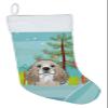 Caroline's Treasures BB1588CS Christmas Tree and Cocker Spaniel Christmas Stocking Fireplace Hanging Stockings Christmas Season Party Decor Family Holiday Decorations view 1