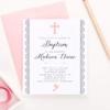 Baptism Invitations Elegant, Christening Invitations Girls, Personalized Baptism Invitation, Custom Christening Invitation, Baptism Invitations for Girls, Your choice of Quantity and Envelope Color view 2