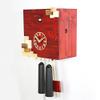 MusicBoxAttic VDS Certified Red with Natural Wood Accents 8 Day Modern Romba Art Cuckoo Clock by Rombach and Haas Sale Price - Code romba20 view 3