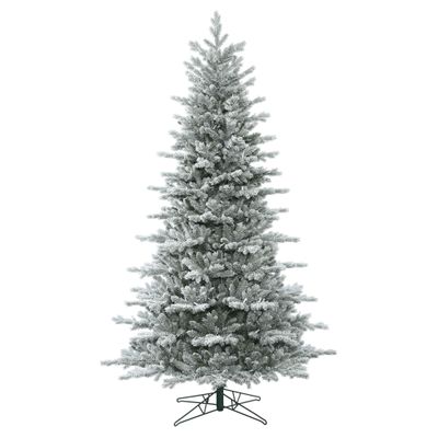Vickerman 9' Frosted Eastern Fraser Fir Artificial Christmas Tree Unlit, Seasonal Indoor Home Decor