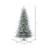Vickerman 9' Frosted Eastern Fraser Fir Artificial Christmas Tree Unlit, Seasonal Indoor Home Decor view 4