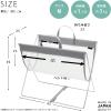Saki R-358 Luggage Bag, Self Wagon, Mesh x Leather, PVC, Gray view 3