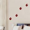 Deer Tracks Wall Decals Stickers, Red, 36" view 1