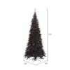 Vickerman 4.5' Black Fir Slim Artificial Christmas Tree Unlit, Seasonal Indoor Home Decor view 2