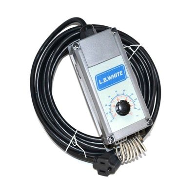 L.B. White 09454 Thermostat Kit for Propane/NG Heaters  Low Voltage Space Heater Manual Thermostat  Remote Stat Millivolt Wall Thermostat