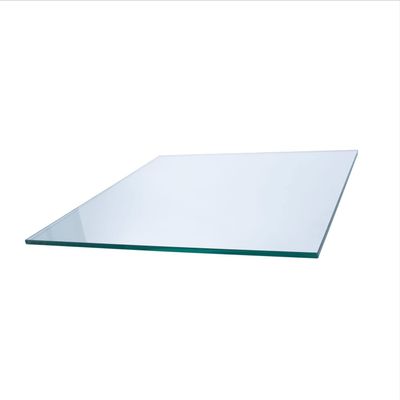 Spancraft 23" Square Clear Tempered Glass Table Top 3/8" Thick - Flat Polish Edge