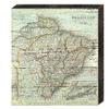 Designocracy 85091-BR-08 Map of Brazil Rustic Design Wooden Board Wall Decor view 1