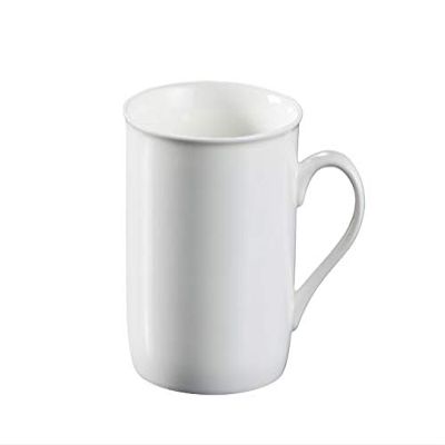 Nishida 130009 Cylindrical Mug, 10.2 fl oz (290 ml), White, Ceramic, Large Capacity